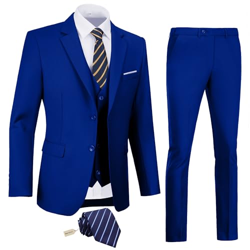 Costume homme taille XS bleu roi résolvant le problème des coupes trop larges