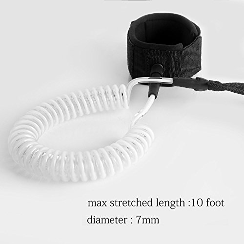 image for Unigear Premium SUP Leash 10' Coiled Stand Up Paddle Board Surfboard L