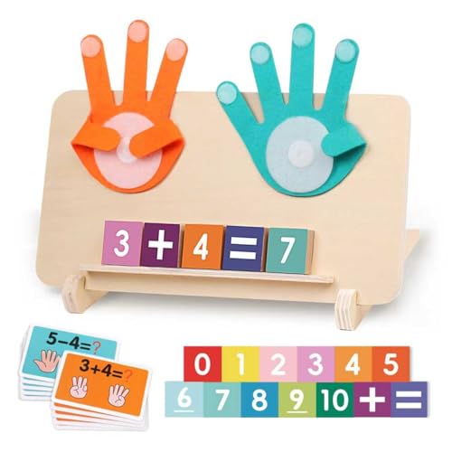 Jouets Montessori Mathématiques Jouet de Comptage en Bois pour Enfants 3 Ans Jouet Chiffre...