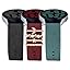 Black/Burgundy/Green/4 Decorative Rings