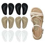 6 Pairs Gel Arch Support Pads Orthotic Shoe Inserts Insole, Arch Cushions for Flat Feet & Plantar Fasciitis Relief, Comfort Cushioning, Adhesive Reusable One Size - Image 1