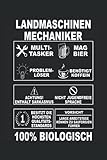 Landmaschinenmechaniker: Notizbuch