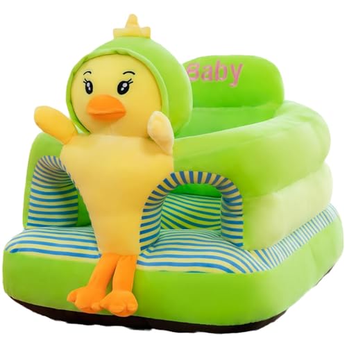 Image of Baby Support Seat, Cute Baby Sofa Chair for Sitting Up, Comfy Plush Infant Seats (Chickens,W17.5 x H17.5) | Plush Baby Floor Seat for 3-24 Months, Infant Sit Me Up Support Chair with PP Cotton Filling, Comfy Plush Infant Seats