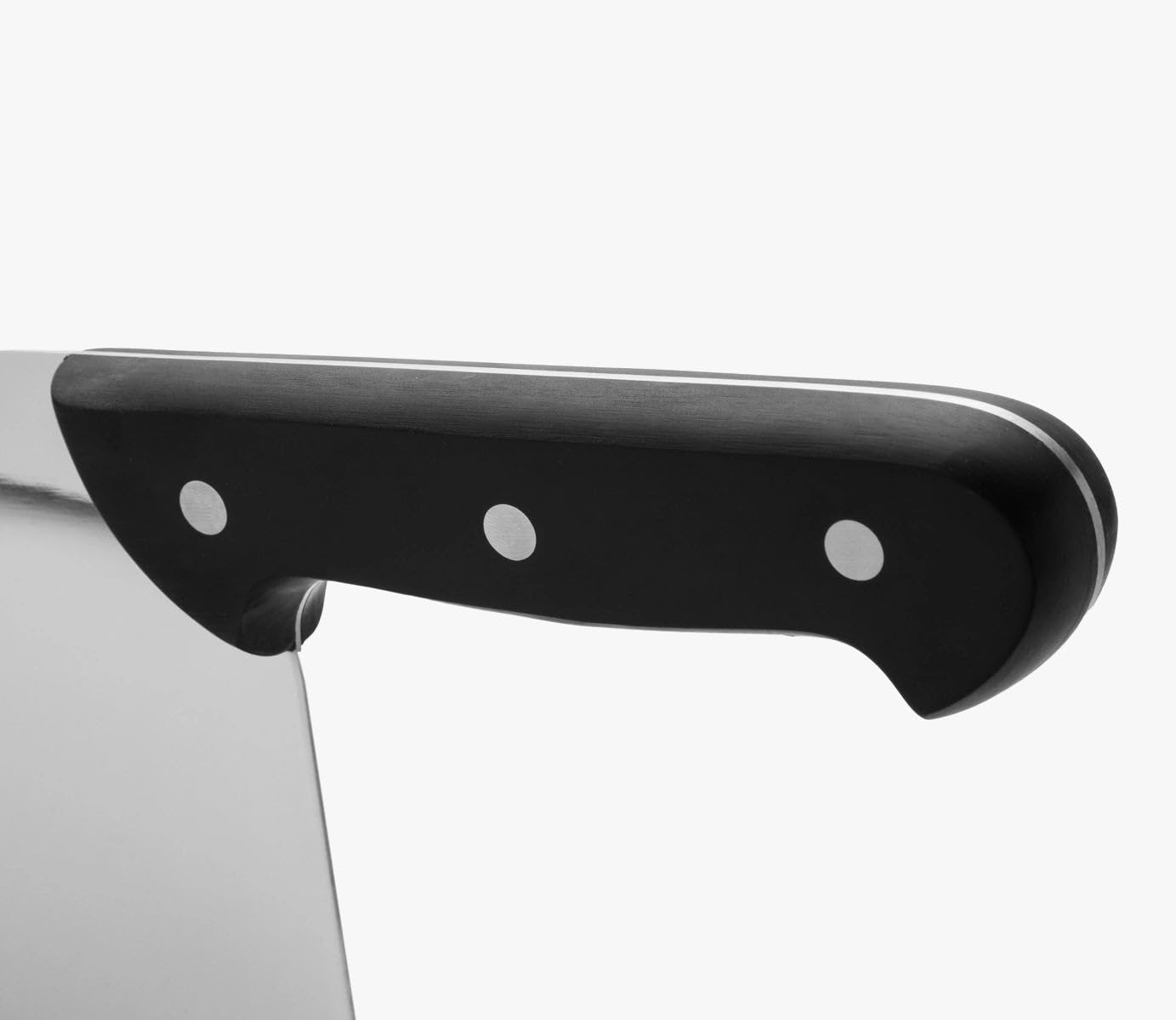Arcos Coltello da Macellaio Cleaver con Lama in Acciaio Inossidabile Nitrum 28 cm – Manico in Polipropilene, Resistente e Igienico – Nero, Sistema di Identificazione Colore, Serie Universal