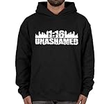 Unashamed #16 Romans 116 Christian Hoodie Black Large Religious Sweatshirt L