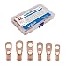 UL Listed Copper Wire Lugs,40pcs 6 Types Heavy Duty Wire Lugs Battery Cable Closed Ends Bare Copper Eyelets Tubular Ring Terminal Connectors Assortment Kit