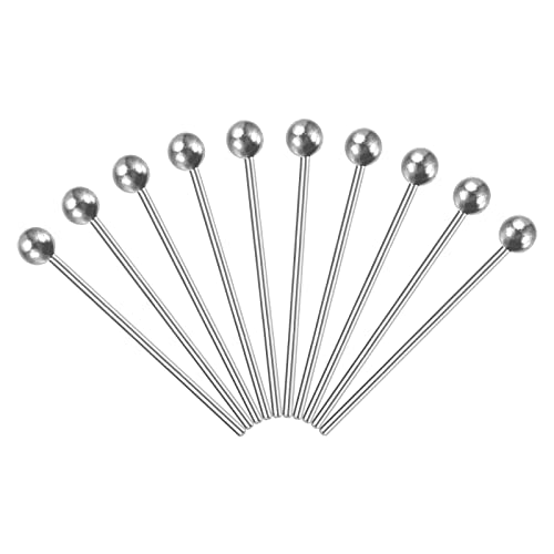 Patikil 200Pcs Silver Plated Ball Head Pins Jewelry Making 24 Gauge 16Mm Wire Head Pins Brass Round Ball Head Pins Metal End Head Pins For Diy Craft Necklaces Bracelets Earrings #TOP24