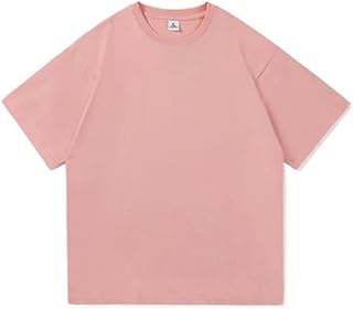Camiseta de verano para hombre, de color sólido, suelta, hip-hop, manga corta, casual, de algodón, para hombre