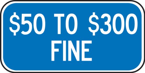 Panneau signalisation handicapé rigide en aluminium de qualité supérieure avec texte blanc