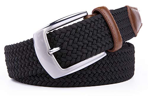 Image of Fabio Valenti Canvas Elastic Fabric Woven Stretch Braided Belts for Men Women Junior with Multicolored /Full Sizes