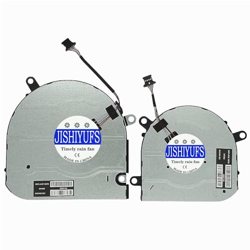 JISHIYUFS - Ventilador de refrigeración para HP Envy 15M-EU 15M-ES 15T-ES 15Z-EU 15-EU TPN-W149 TPN-W150 Series M45465-001 M45466-001 EG50040S1-1C400-S9A EG50 040S1 -1C410-S9A DC5V