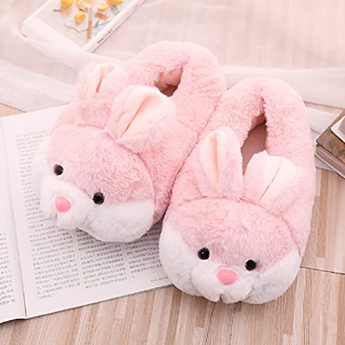 HANDKEI Women's Bunny Slippers - Funny Animal Indoor Plush Slippers3