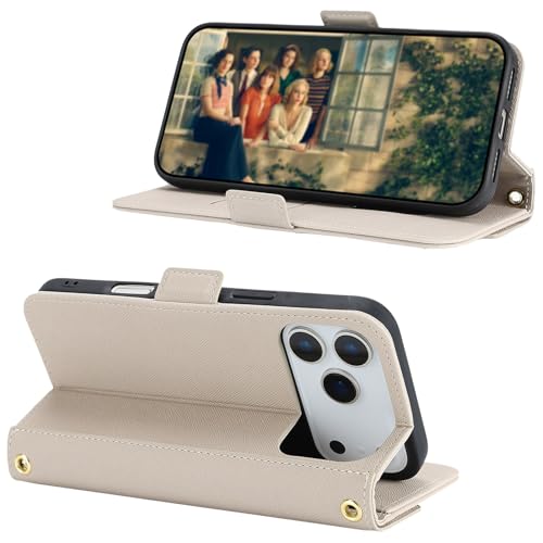 Crossbody Wallet for iPhone 17 Pro Max Case with Strap,6.9",Light Gray by Jaorty - Used condition - Image 2