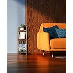 Meangood Bathroom Corner Shelf Stand, 3 Tier Solid Wood Display for Narrow Space, Shower Shelf, Plant Stand Nightstand, Living Room, Bedroom, Home Office, Elegant Carbonized Black - Image 5