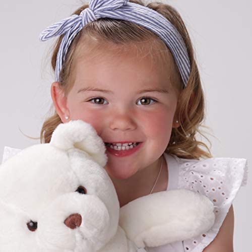 Precious Pieces Girls 14K Gold Plated or Sterling Silver 4-5mm Cultured or Simulated Pearl Earrings with Safety Screw Backs for Babies, Toddlers, Teens, or Women3