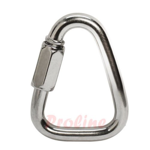 5 Pc 3/16'' Marine Stainless Steel 316 Triangle Quick Link Shackle Rig Boating