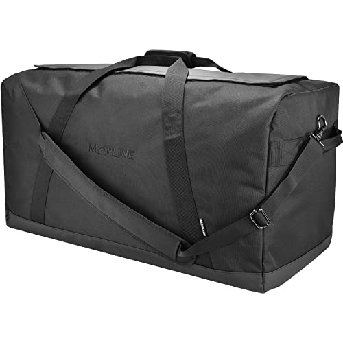MZIPLINE XXL Extra Large Duffle Bag,Water Resistant Sport Gym Overnight Weekender Bag,Big Capacity Travel Duffel Holdall Bag (Black, Extra Large)