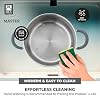 BRA COOKWARE Master Stainless Steel Stock Pot w/Glass Lid | 8 Inch 2.4 Quart Premium 18/10 Cooking Pot | PFAS Free Deep Pot | Silicone Coated Handles | All Cooktops (incl. Induction) | Shiny Finish #4