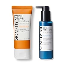 SOME BY MI Beta-Panthenol Repair Gel Cleanser & V10 Hyal Air Fit Sunscreen