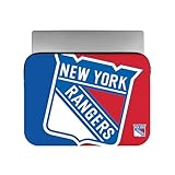 FOCO NHL Official 15' Inch Colorblock Primary Logo Zipper Laptop Computer Sleeve Case Bag (New York Rangers)