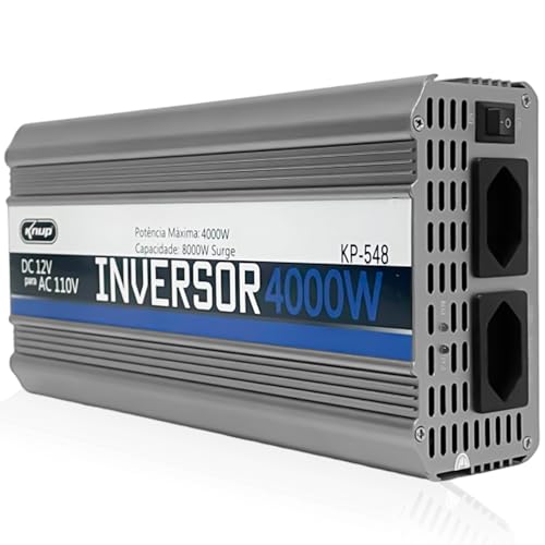 Inversor de Tensão 4000w inversor de energia 12v 110v transformador conversor de tensão onda modific