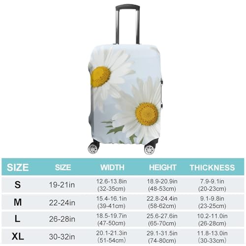 Daisy Printed Luggage Cover Protector, Fits 18-32 Inch Luggage2