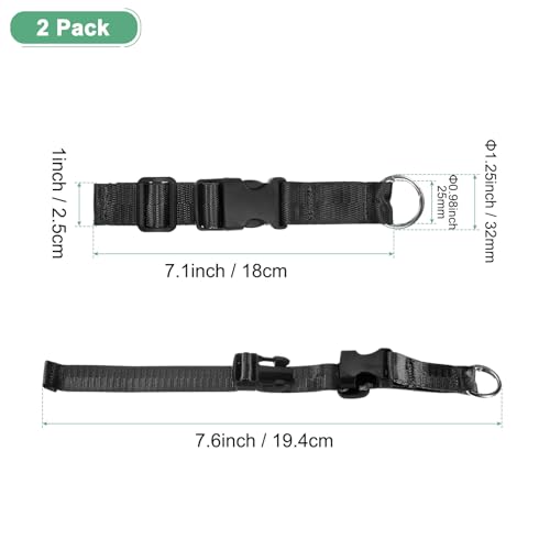 Image of M METERXITY 2-Pack Add A Bag Luggage Strap, Adjustable Suitcase Belt for Connecting Handbag /Backpack /Jacket, Luggage Connector [Black]