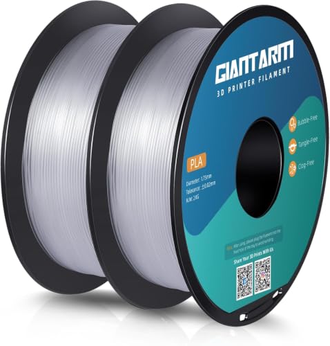 GIANTARM PLA Filament 1.75 mm, PLA Filament for 3D Printing 1 kg 1 Spool, PLA 2 Pieces