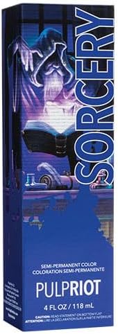 P.R. Pulp Riot Semi-Permanent Hair Color 4oz- Sorcery, 4 Fl Oz (Pack of 1)