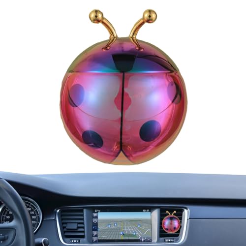Ambientador con clip de ventilación para coche, difusor de ambientador de coche con forma de mariquita, difusores de aroma de aromaterapia, difusor de fragancia de coche, difusor de aromaterapia de