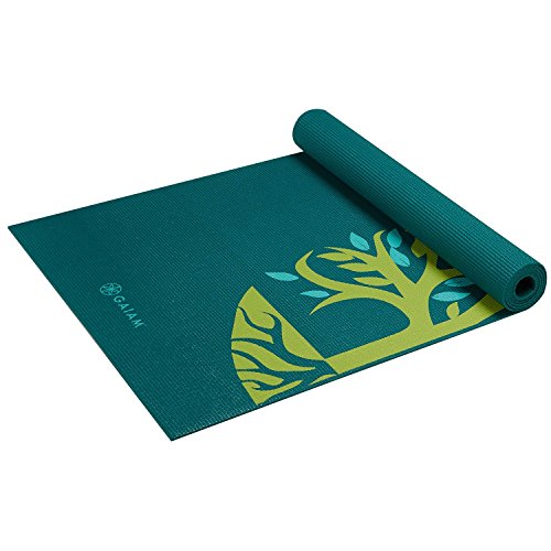 Gaiam Print yogamatta, Root to Rise, 68 tum x 24 tum x 4 mm