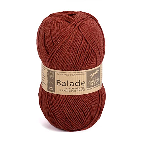 Lot De 2 Pelotes De Laine Cheval Blanc - Qualité "Balade" Pour Chaussettes - 100g + 80g - Occasion