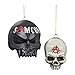Kurt Adler 1.75" -2" Sons OF Anarchy Skull & Helmet Ornament 2/asstd