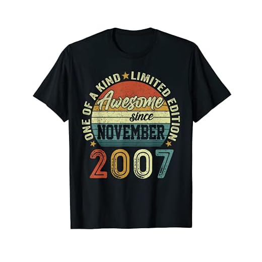 14 Años Cumpleaños Niño Niña Hecho En Noviembre 2007 Camiseta