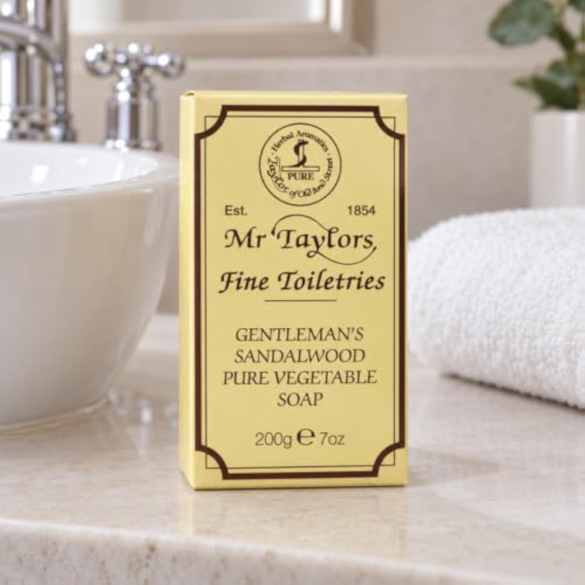 Taylors 200g Sandalwood Bath Soap, Gentle Cleanse Gift