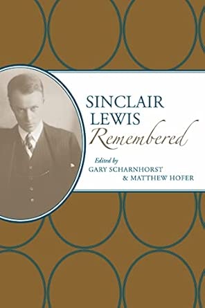 Sinclair Lewis Remembered, book cover
