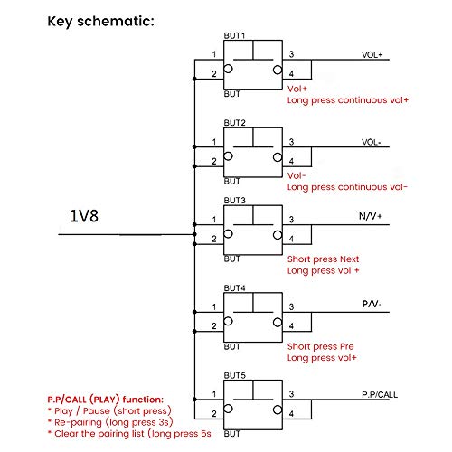 Composants DIY Electronics QCC3003 récepteur stéréo avec sortie analogique Bluetooth 5.0