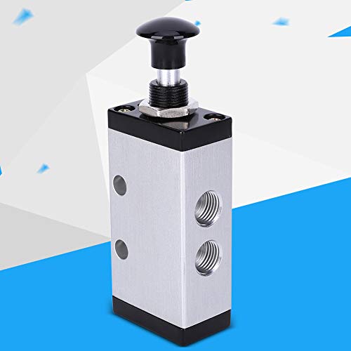 Hand Valve, Hand Toggle Valve, TwoPosition ThreeWay G1/4-Inch Mechanical Switch Valve Aluminum Alloy Shell XQ230622, Industrial Toggle Valves