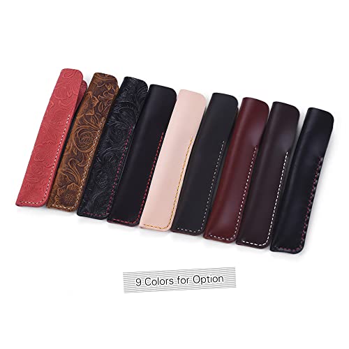 HUIOP caso ca artesanal, Ca de couro artesanal caso fonte manga saco bolsa vintage para ca única ca