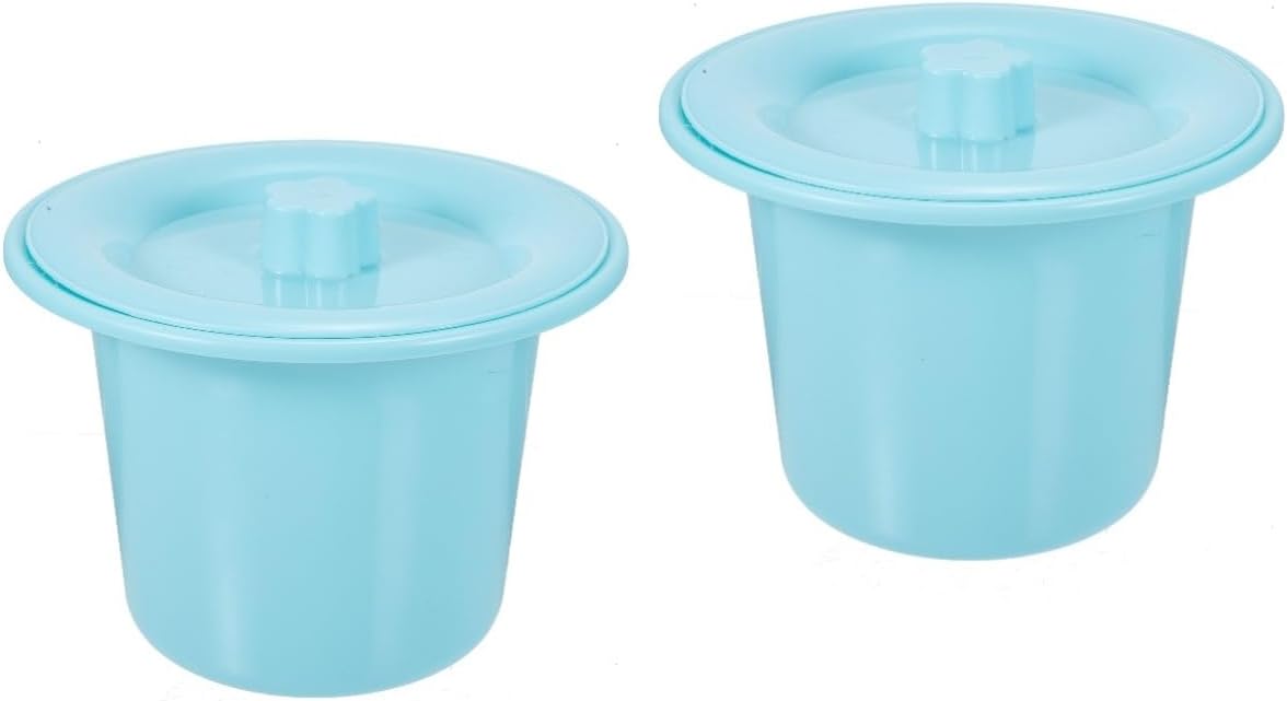 2pcs Portable Urinal Pot Lid for Home Use Non-Slip Chamber Pot for Boy Girl Adults Durable Night Urinal for Elderly Disabled for Family Hospital Use
