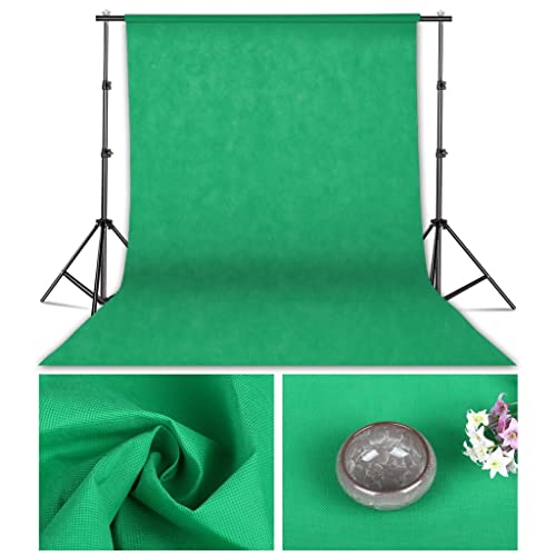 Fond vert chromakey 1,60x2m uni pour studio photo à la maison et streaming