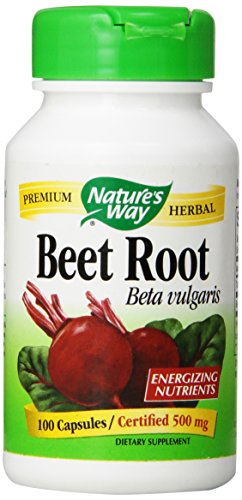 Nature's Way Beet Root Powder 500mg Capsules, 100 Count