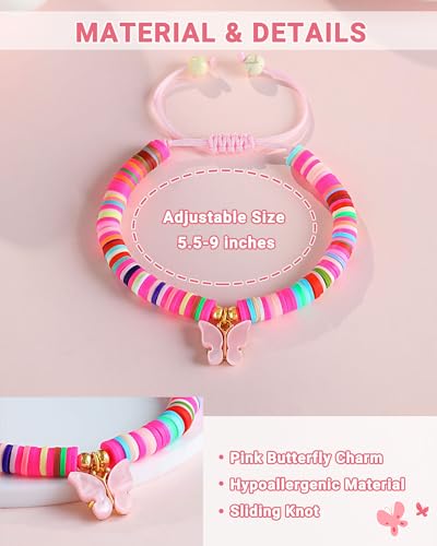 8-10 Year Old Birthday Beautiful Butterfly Bracelet Gifts for Daughter Granddaughter Niece4