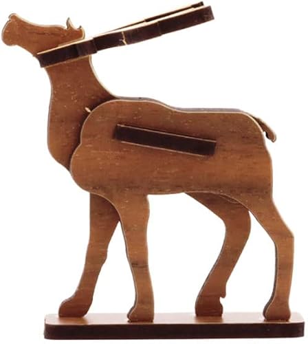 WOODSUM World Landmark Rompecabezas 3D de madera con postal