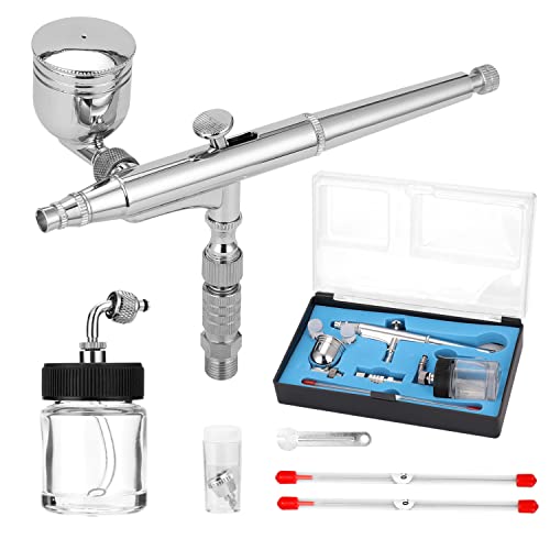 Kit aérographe professionnel avec adaptateur G1/8 et buses interchangeables - 2