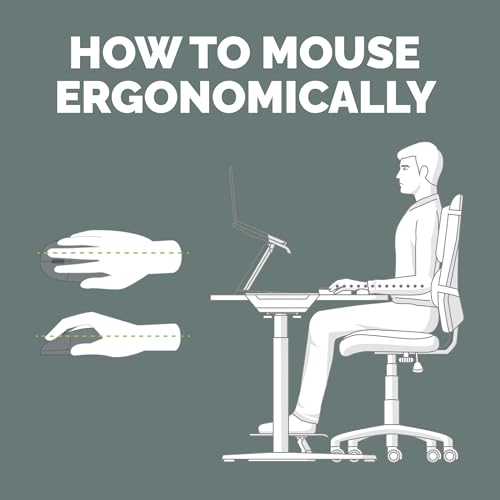 Fellowes Everyday Mousepad with Wrist Support - Ergonomic Mousepad for Computer Laptop, Ergonomic Wrist Rest - Black - Image 5