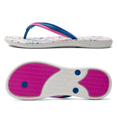Image of VOVEA Flip Flops For Women Non-Slip Bathroom Shower Shoes Cushion foam Indoor and Outdoor Sandals