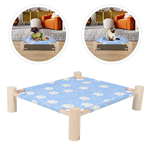 Hamac pour chat amovible lit surélevé et confortable pour l'été - 6
