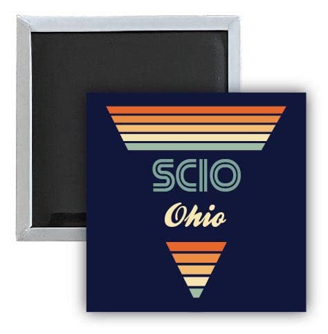 Scio Ohio 2.5 x 2.5-Inch Fridge Magnet Retro Design