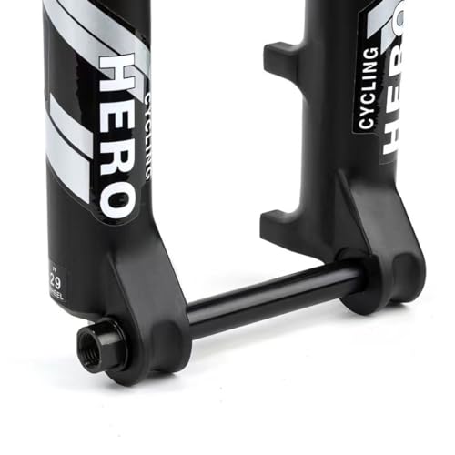 HIMALO 27.5 29 Mountain Bike Suspension Fork Thru Axle 15x110mm Boost Bike Air Fork Straight/Tapered Disc Brake Front Fork Travel 100mm Remote Lockout(Straight,27.5'')